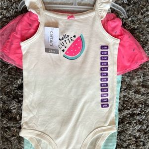 *NWT* Carters Baby Girl 24m 3 piece matching set